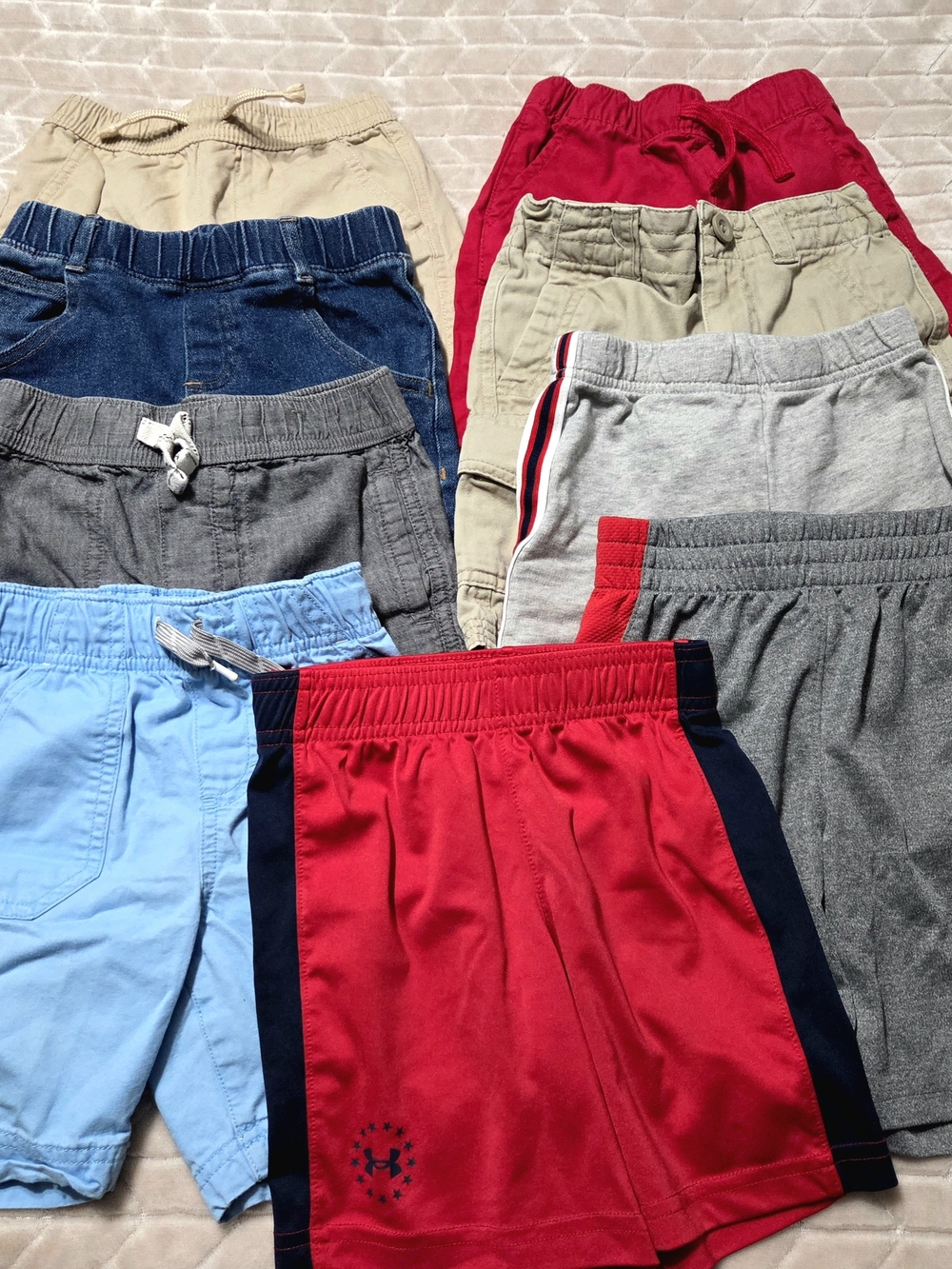 Kids Excellent Condition Size 4T Shorts Lot- 9 Pair Includes UA & Puma Brand